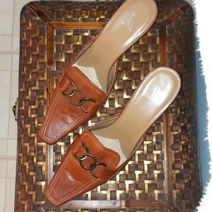 Etienne Agnier leather mules